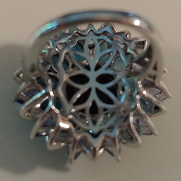 Colleen Lopez amethyst, topaz & tanzanite ring - Picture 4 of 8